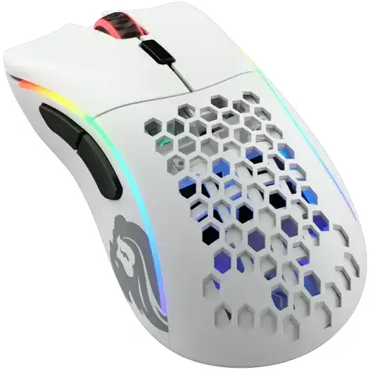 Glorious Mouse gaming Glorious Model D- Wireless, Ultrausor 67g, Alb Mat