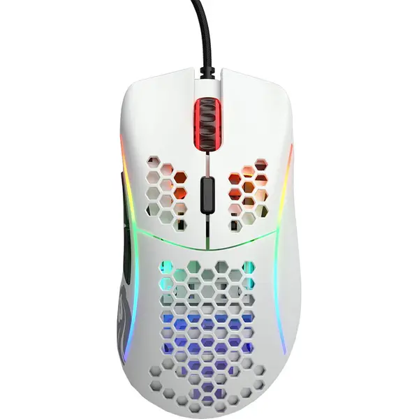 Glorious PC Gaming Race Mouse gaming Glorious Model D, Ultrausor 68g, Alb Mat