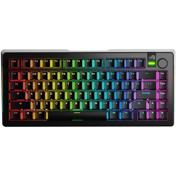 Glorious Tastatura mecanica Glorious GMMK 3 PRO, Fox Switches, USB, Wireless, 81 taste, Negru
