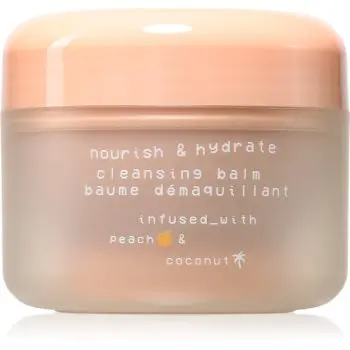 Glow Hub Nourish & Hydrate lapte de curatare hidratant si hranitor cu extract de piersica