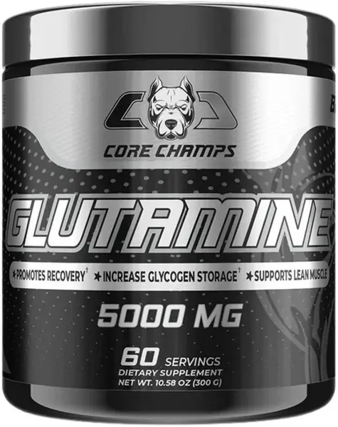 Glutamine Powder, 500 mg, 300 g, Core Champs by Kai Greene
