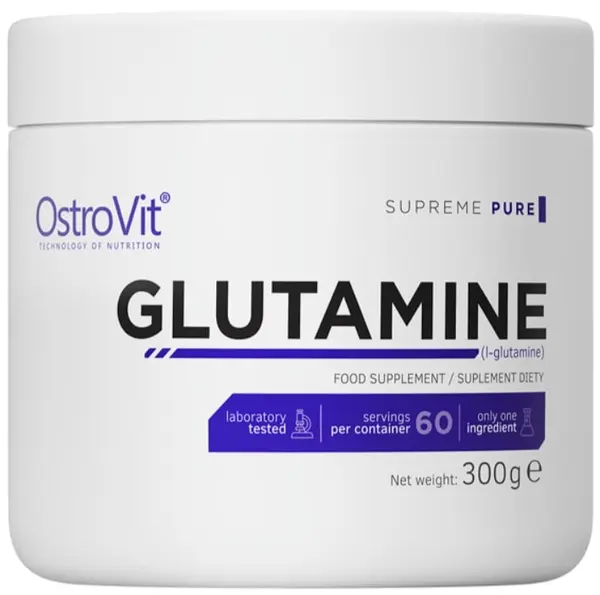 Glutamine Powder, fără gust, 300 g, OstroVit