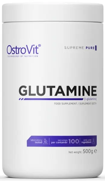 Glutamine Powder, fără gust, 500 g, OstroVit