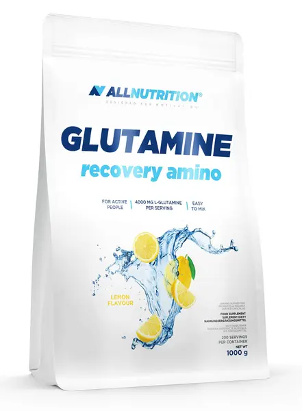 Glutamine Recovery Amino, lămâie, 1 kg, AllNutrition