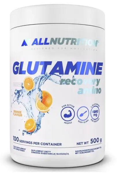 Glutamine Recovery Amino, portocală, 500 g, AllNutrition