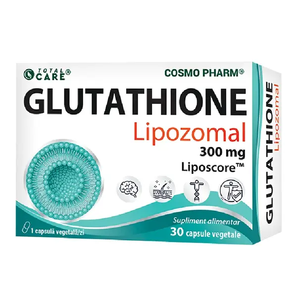 Glutathione Lipozomal, 300 mg, 30 capsule vegetale, Cosmo Pharm