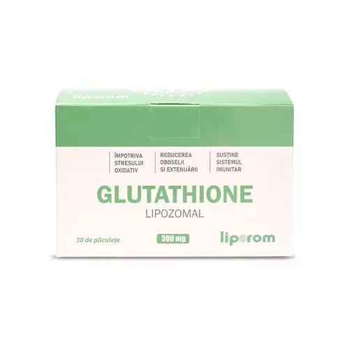Glutathione Lipozomal, 300mg, 30 plicuri | Liporom