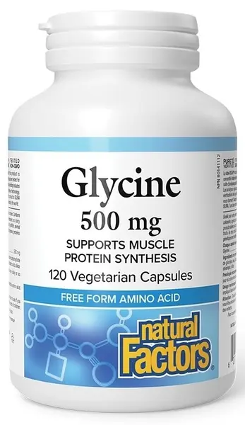 Glycine, 500 mg, 120 capsule, Natural Factors