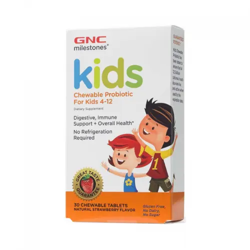 GNC Milestones Kids chewable probiotic copii 4-12 ani x 30 tab.mast.424550 Zephyr Labs