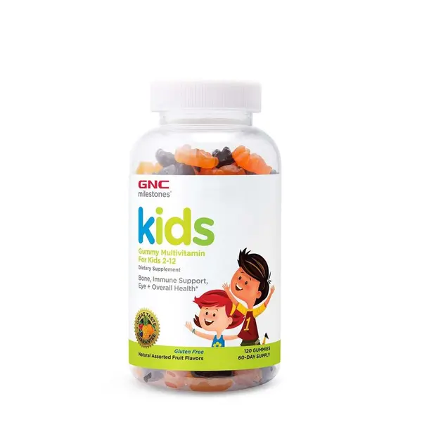 GNC Milestones Kids Multivitamin Gummy, Multivitamine Pentru Copii 2-12 Ani | 120 Jeleuri