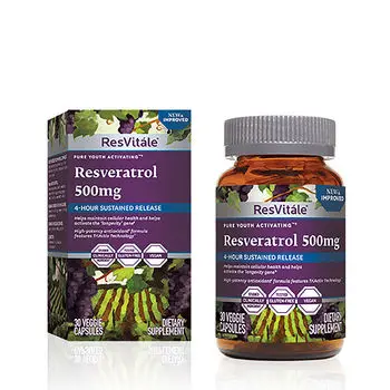 GNC Resvitale Resveratrol 500 Mg, Quercetina 40 Mg | 30 Cps