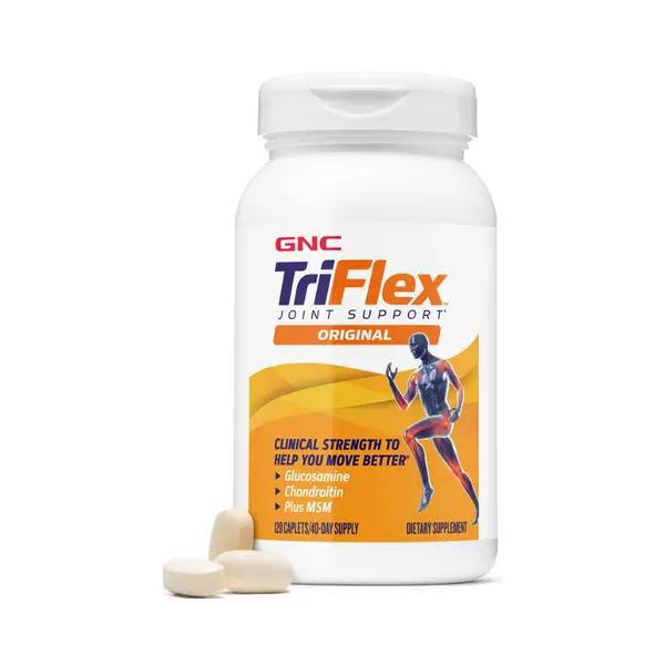 GNC TriFlex, Glucozamina, MSM si Condroitina pentru Articulatii Sanatoase, General Nutrition Corp | 120 tb
