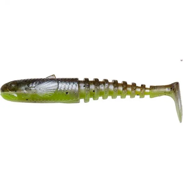 Gobster Shad 9cm 9g Green Pearl Yellow 5Buc