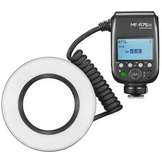 Godox Blitz Godox Blitz macro inelar pentru Canon, TTL, 550 flash-uri