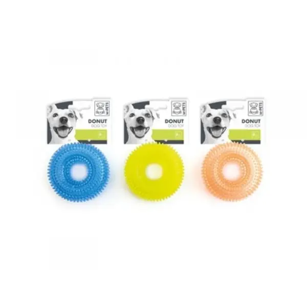 Gogoasa din cauciuc moale pentru caini, DONUT M-PETS, O 6.7 cm