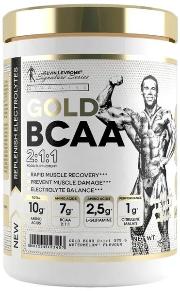 Gold Line Gold BCAA 2:1:1, cireașă, 375 g, Kevin Levrone