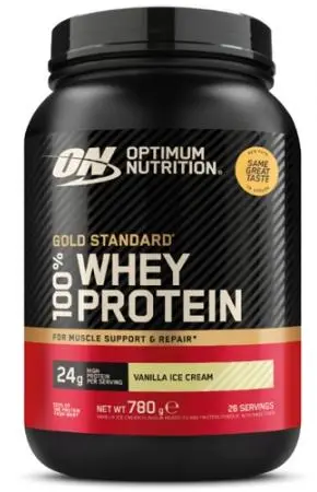 Gold Standard 100% Whey, înghețată de vanilie, 780 g, Optimum Nutrition