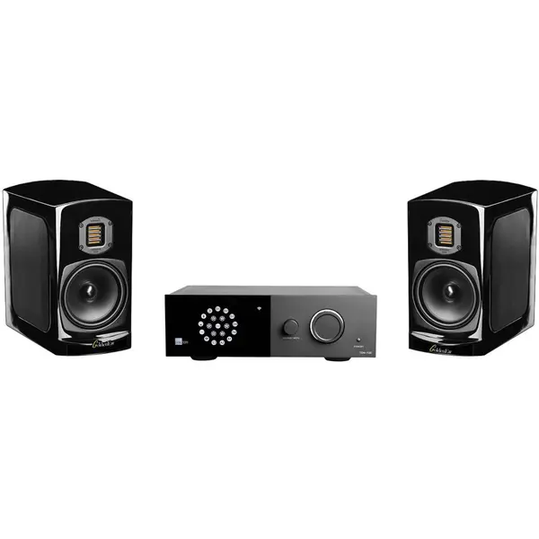Goldenear Technology Pachet cu boxe de raft Goldenear BRX, si Amplificator Lyngdorf TDAI-1120, Streaming, HDMI ARC, RoomPerfect
