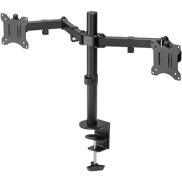 Goobay Suport flexibil Goobay 58529, pentru doua monitoare, 17–32″ (43–81 cm), greutate maxima suportata 18 kg, Negru