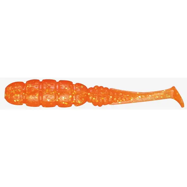 Good Meal Shad 5cm Orange Gold Flake 7buc