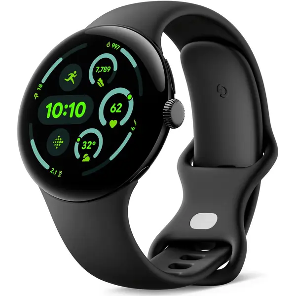 Google Ceas inteligent / Smartwatch Google Pixel Watch 3, 45mm, Obsidian-Black