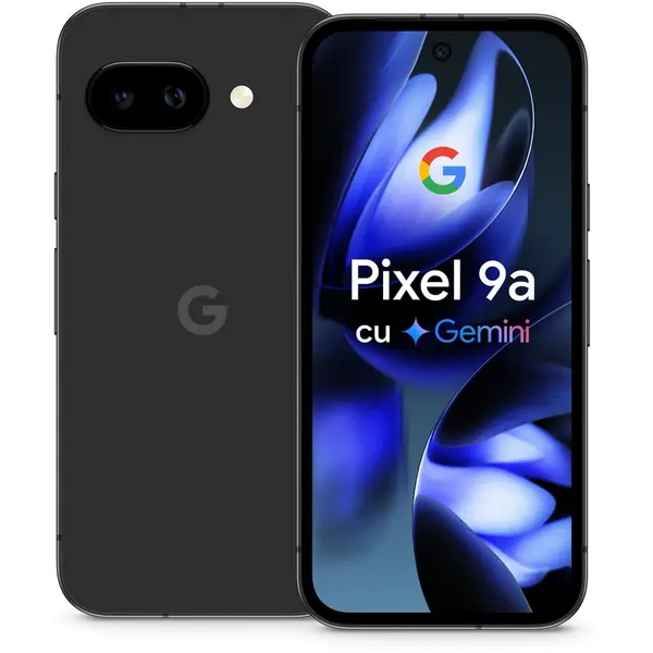 Google Telefon mobil Google Pixel 9a, 6.3 inch, 128GB, 8GB RAM, 5G, Dual SIM, Obsidian