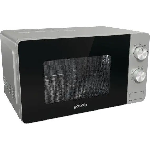 Gorenje Cuptor cu microunde Gorenje MO20E1S, 20L, 800W, Functia AquaClean, 5 trepte de putere, Argintiu