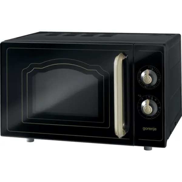 Gorenje Cuptor cu microunde Gorenje MO4250CLB, Retro, 700W, 20L, grill, negru