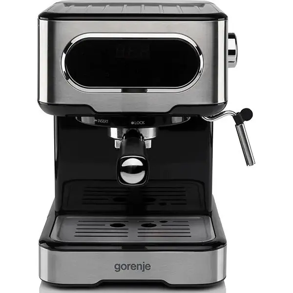 Gorenje Espressor manual GORENJE ESCM15DBK, 1.5l, 1100W, 15 bar, Negru-Argintiu