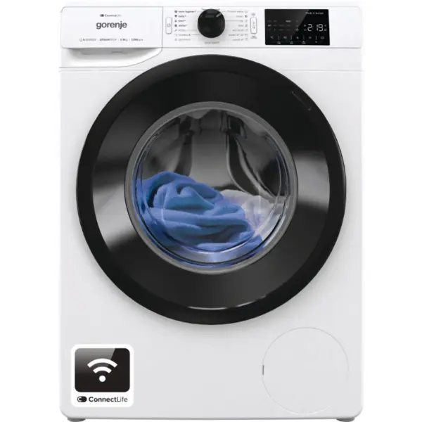 Gorenje Gorenje WPNEI82A1SWIFI Washing machine, A, Front loading, 8 kg, 1200 RPM, Depth 54.5 cm, White
