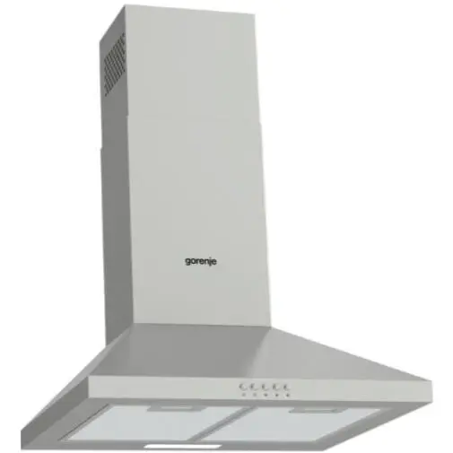 Gorenje Hota de fum, GORENJE WHC529E4X, Iluminare LED, Otel/Aluminiu, Gri