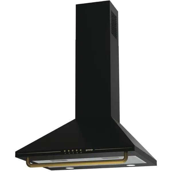 Gorenje Hota decorativa Gorenje WHC63CLB, 60cm, max 650m3/h, 1 motor, negru