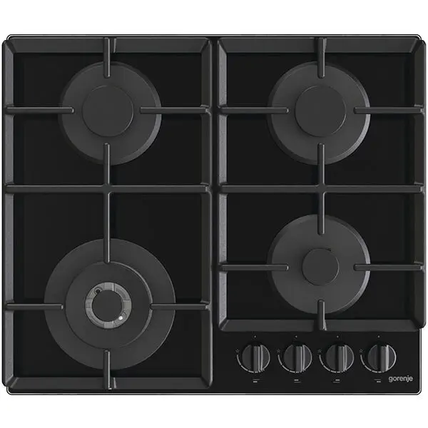 Gorenje Plita incorporabila Gorenje GTW641EB, Gaz, 4 arzatoare, Wok, Negru