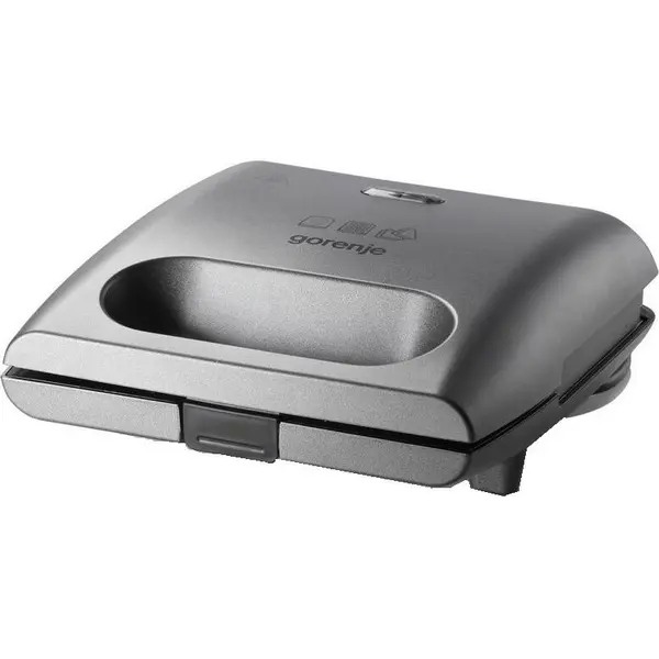 Gorenje Sandwich Maker Gorenje SM703GCG, 700 W, placi detasabile, Argintiu