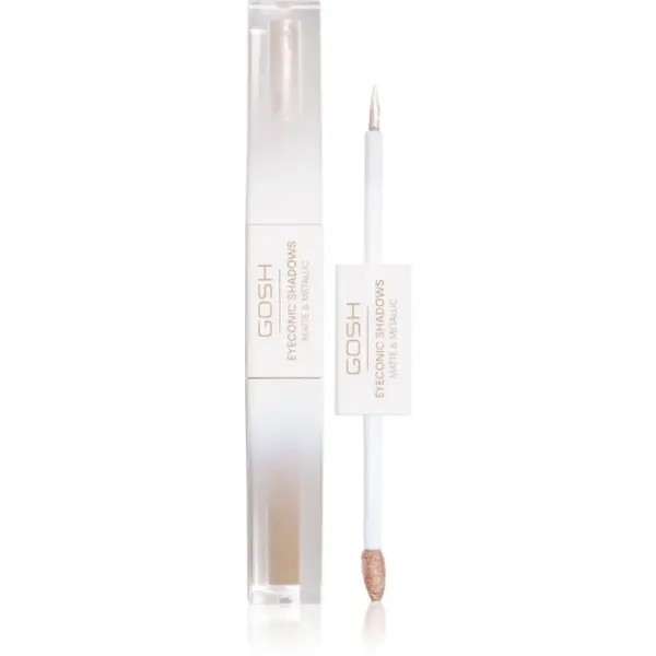 GOSH COPENHAGEN Eyeconic Shadows lichid fard ochi 2 in 1 culoare 001 Basic B 1.5 ml