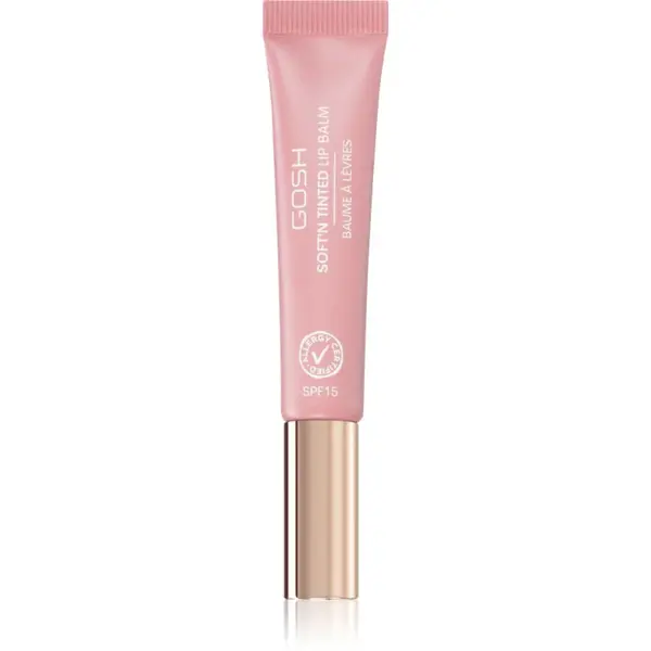 GOSH COPENHAGEN Soft`n Tinted balsam de buze tonifiant SPF 15 culoare 004 Vintage Rose 8 ml