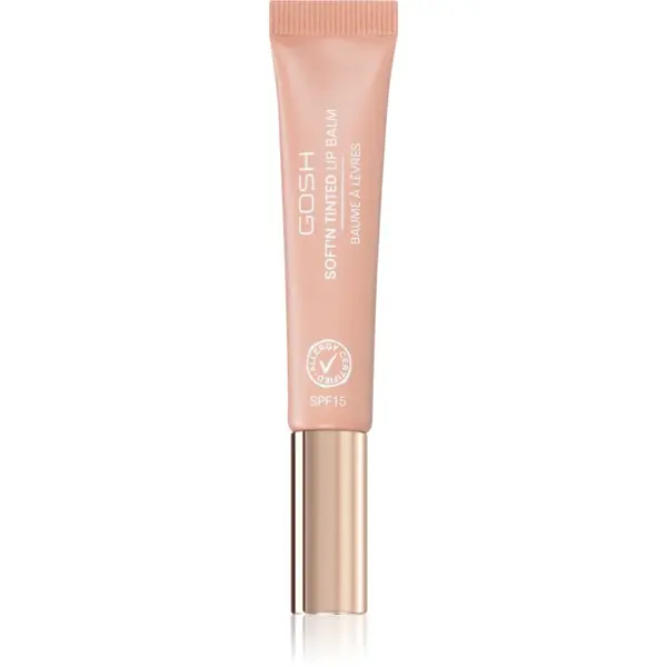 GOSH COPENHAGEN Soft`n Tinted balsam de buze tonifiant SPF 15 culoare 002 Nougat 8 ml