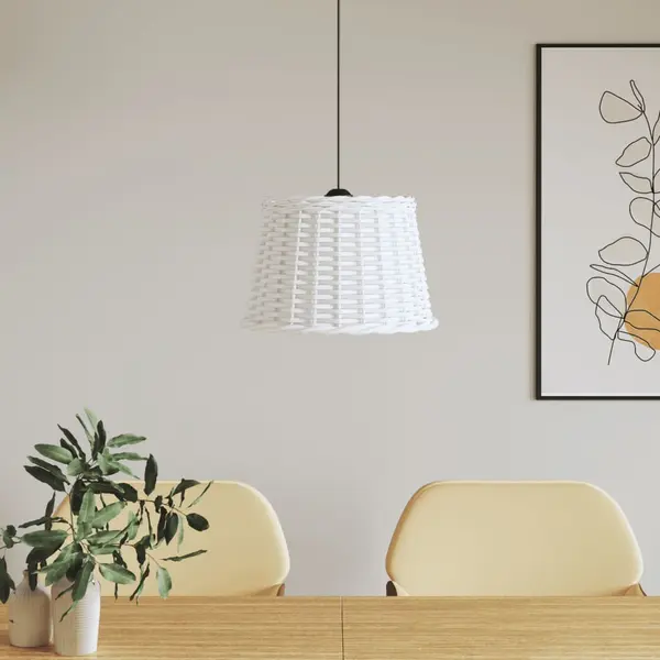 Gossi abajur lustra, alb, Ø40x26 cm, rachita