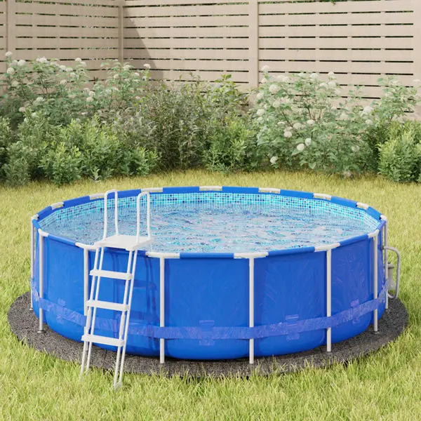 Gossi acoperire geotextil piscina, gri deschis, Ø306 cm, poliester
