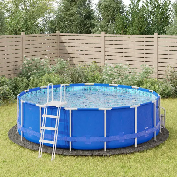 Gossi acoperire geotextil piscina, gri deschis, Ø458 cm, poliester