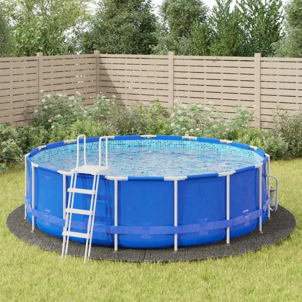 Gossi acoperire geotextil piscina, gri deschis, Ø500 cm, poliester