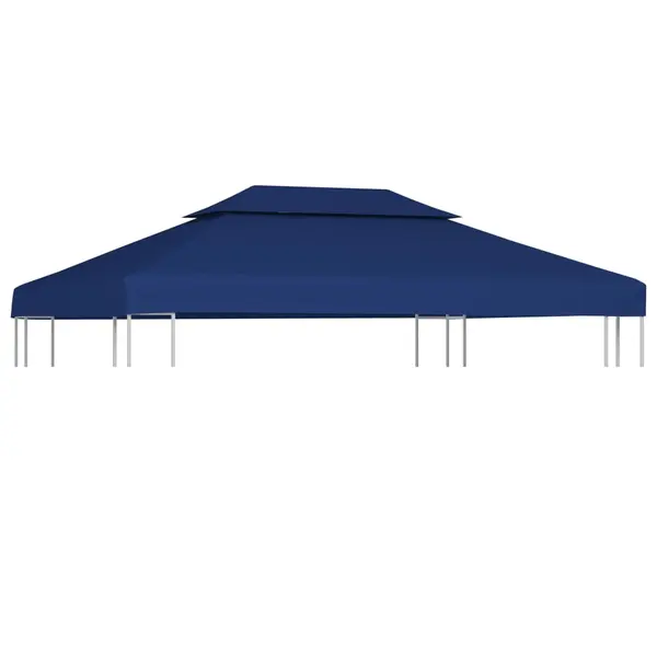 Gossi acoperis de pavilion, 2 niveluri, albastru, 4x3 m, 310 g/m2