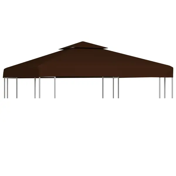 Gossi acoperis de pavilion, 2 niveluri, maro, 3x3 m, 310 g/m2