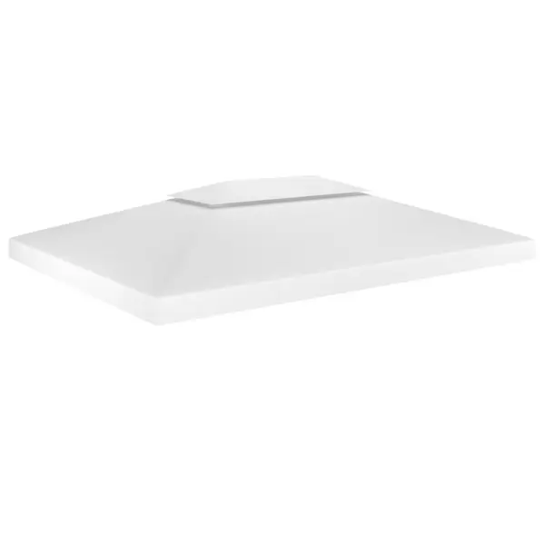 Gossi acoperis de pavilion cu 2 niveluri, alb, 4x3 m, 310 g/m2