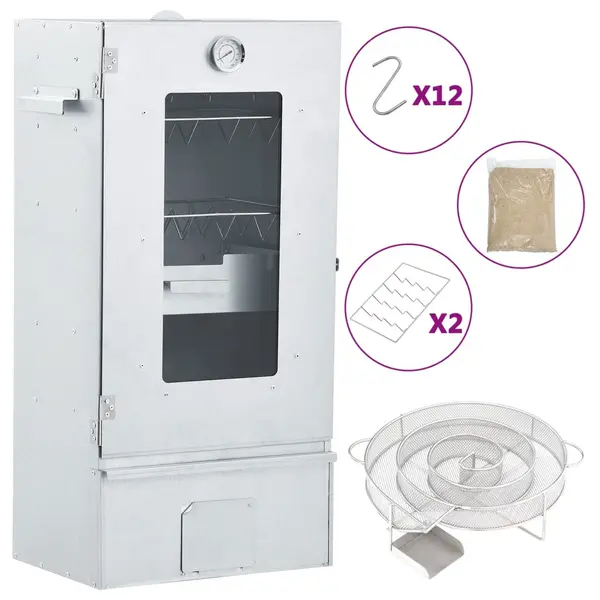 Gossi afumatoare cuptor/gratar, generator fum rece, otel galvanizat