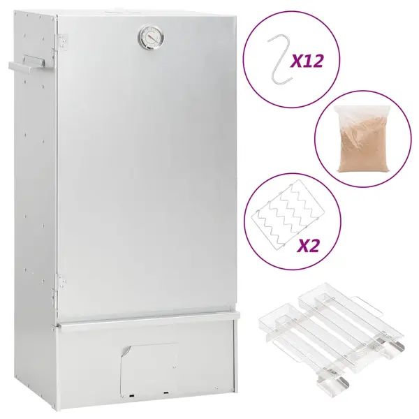 Gossi afumatoare cuptor/gratar, generator fum rece, otel galvanizat