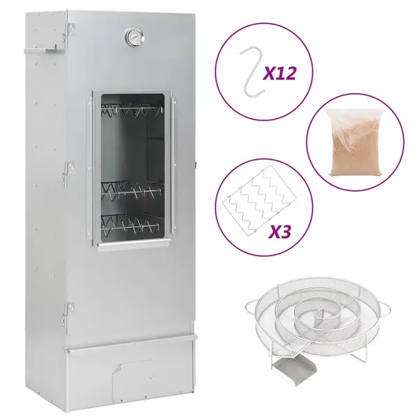 Gossi afumatoare cuptor/gratar, generator fum rece, otel galvanizat