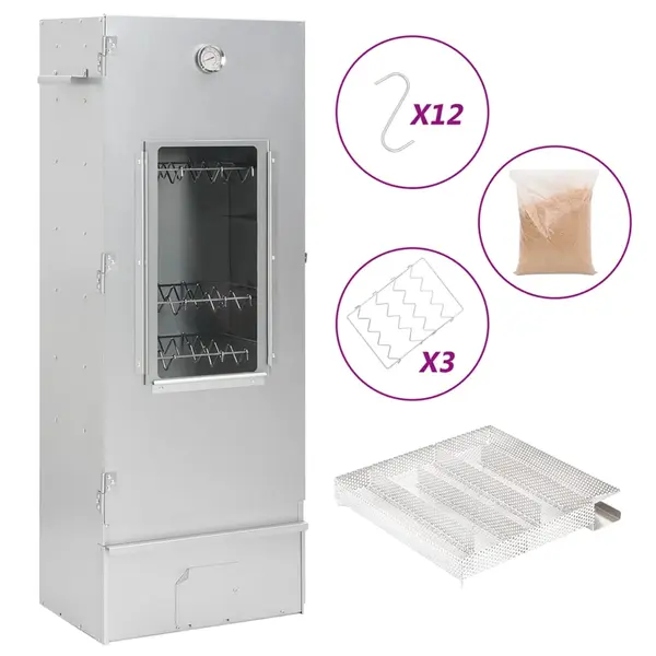 Gossi afumatoare cuptor/gratar, generator fum rece, otel galvanizat