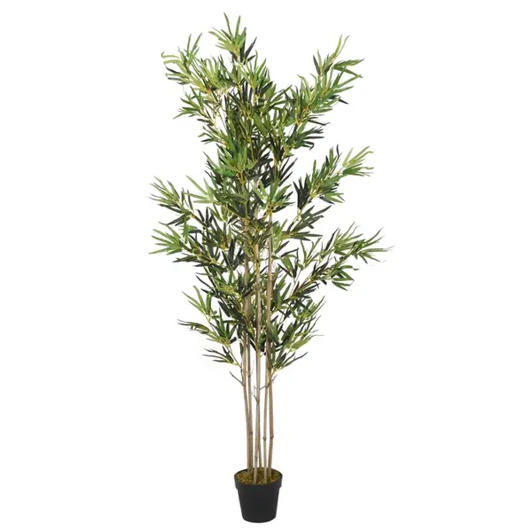 Gossi arbore din bambus artificial 1380 de frunze 200 cm verde