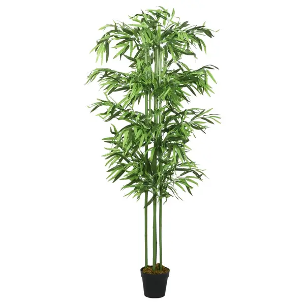 Gossi arbore din bambus artificial 864 de frunze 180 cm verde